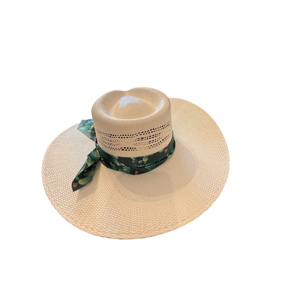 Charlie 1 McKinney Hat Women's Natural Horse Mojave Straw Hat Size M - Picture 6 of 8
